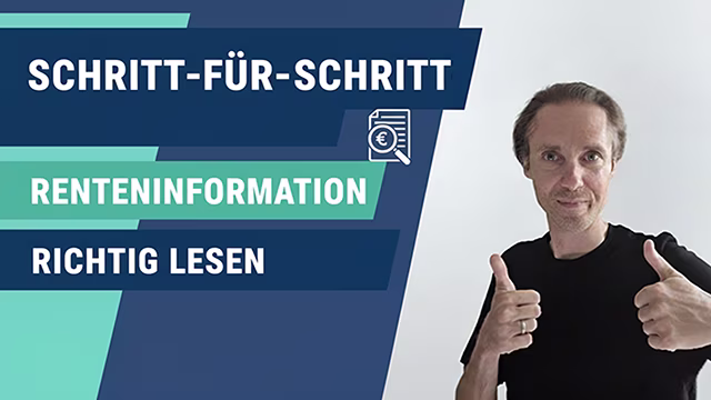Schritt-für-Schritt Renteninformation lesen