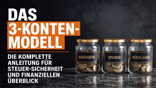 Das 3-Konten-Modell: Die komplette Anleitung für Steuer-Sicherheit und finanziellen Überblick