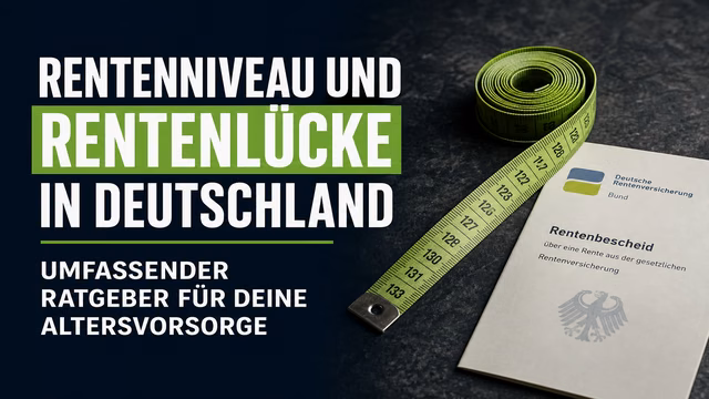 Rentenniveau und Rentenlücke in Deutschland: Umfassender Ratgeber für deine Altersvorsorge