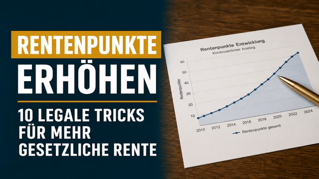 Rentenpunkte erhöhen: 10 legale Tricks für mehr gesetzliche Rente